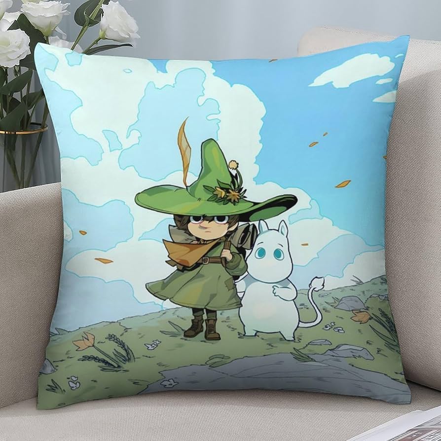 Amazon｜ムーミン スナフキンクッションカバー 抱き枕カバー 4枚セット