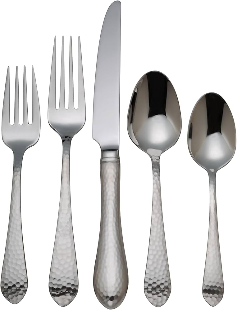 Amazon.com | Reed & Barton Silverware Set, Hammered Antique 5