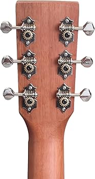 Amazon.co.jp: AntiqueNoel ミニ アコースティックギター マホガニー
