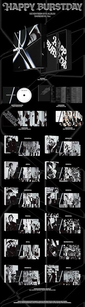 Amazon.com: SEVENTEEN Happy Burstday [Daredevil Ver.] 5th Album