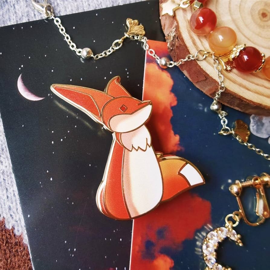 Amazon | Sky星を紡ぐ子どもたち 狐 缶バッジ バッジ ピンバッジ 星の