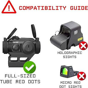 Monstrum Ghost G3 5X Magnifier with Flip-to-Side Mount, Gun Parts