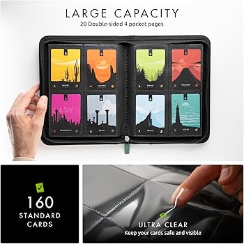 Amazon.com: Vault X 4 Pocket Trading Card Zip Binder, 160 cards