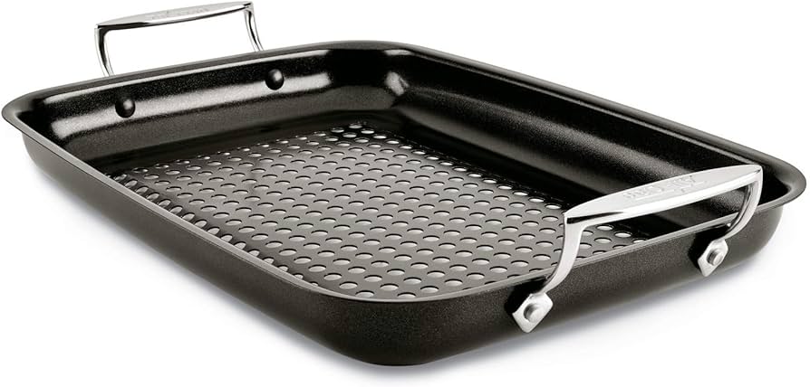 Amazon.com: All-Clad Outdoor Nonstick Roaster Set 15x11 Inch Oven