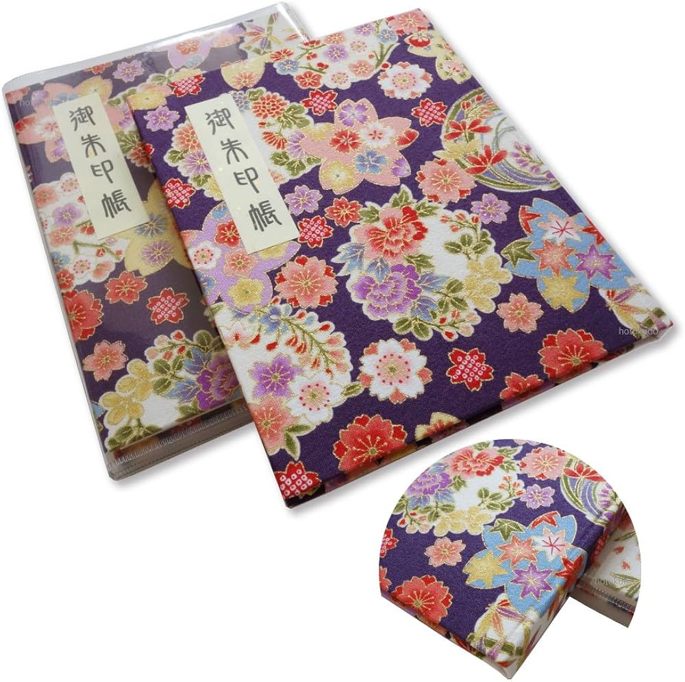 Amazon | 御朱印帳 60ページ ブック式 ビニールカバー付 法徳堂