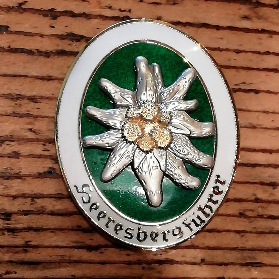 Amazon.co.jp: ドイツ軍 山岳猟兵 エーデルワイス バッジ ドイツ 第一