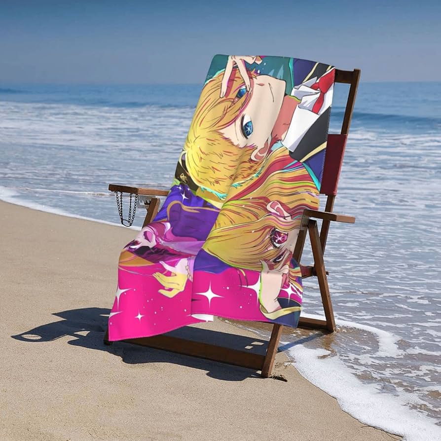 Amazon｜推しの子 男女兼用の大型家庭用吸水速乾ビッグタオル