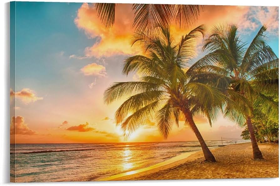 Amazon.co.jp: 海の絵 海辺 風景写真 海 絵画 静物の風景 ビーチ 海 空