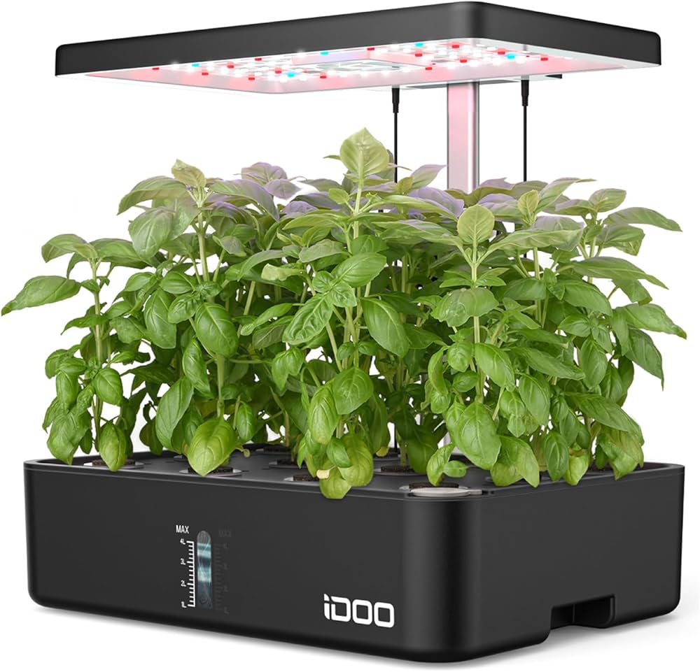 Amazon.co.jp: iDOO 水耕栽培キット 水耕栽培 セット 室内 植物育成LED