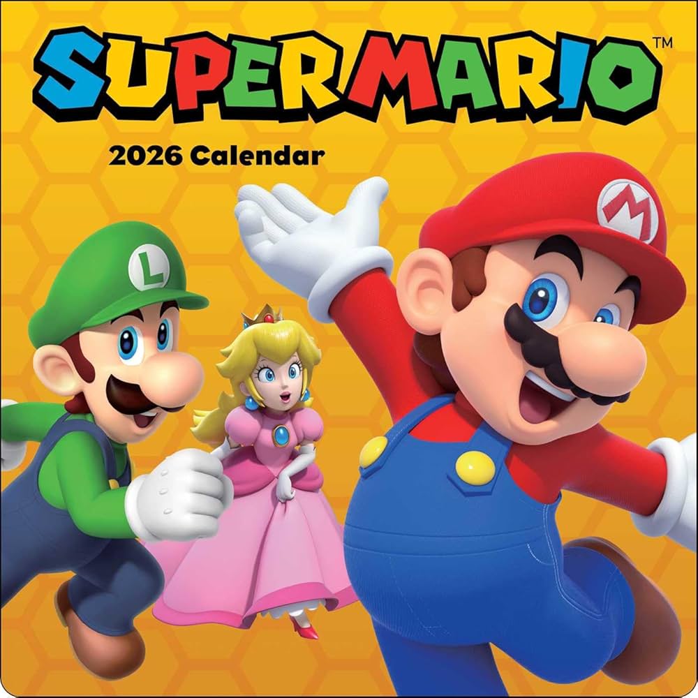 Amazon | Super Mario 2026 Wall Calendar | Nintendo | Video Games