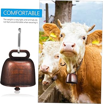 Amazon.co.jp: BCOATH 牛の青銅の鈴12個セット 放牧用家畜ベル 麻紐