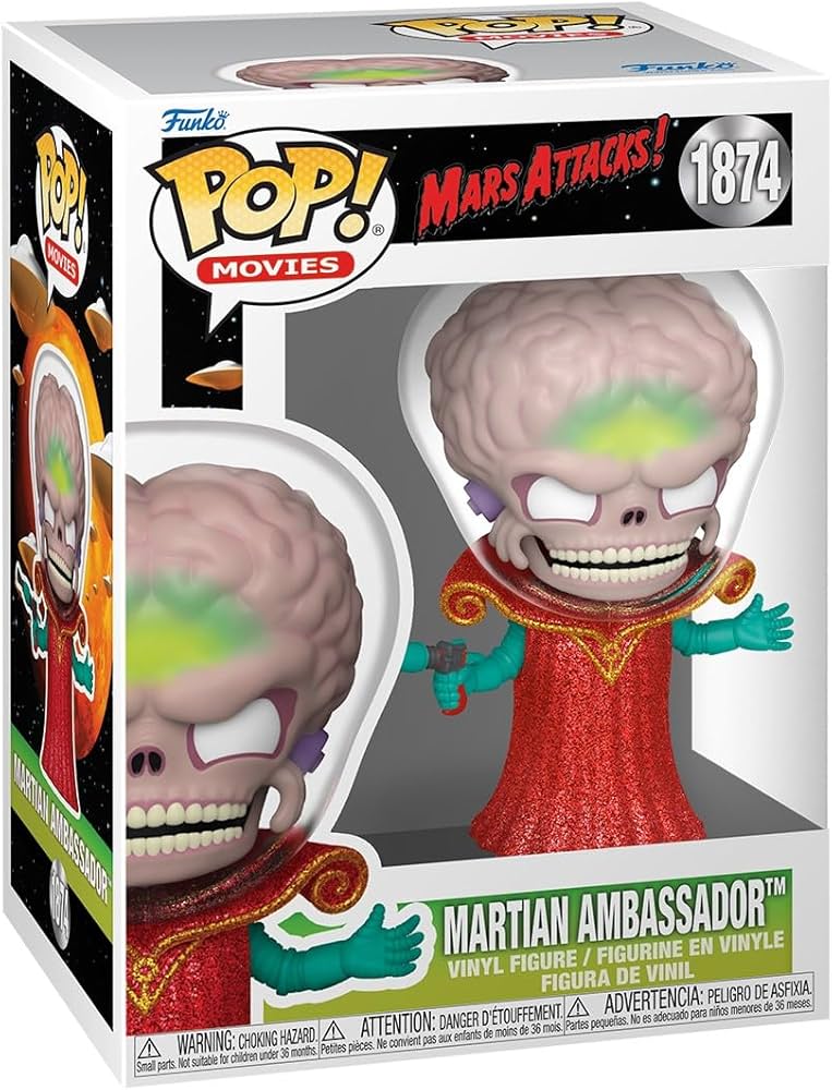Amazon.com: Funko Pop Movies: Mars Attacks - Alien Leader