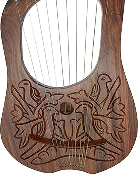 Amazon.com: AAR Lyre Harp 10 String Instrument Rose wood Lye Harp
