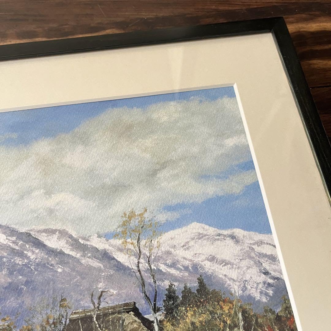 Amazon｜向井潤吉 妙高高原 複製画 世田谷美術館 共同印刷 額装 限定