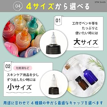 Amazon.co.jp: GTM Smith ツイストキャップ 蓋のみ ボトルキャップ
