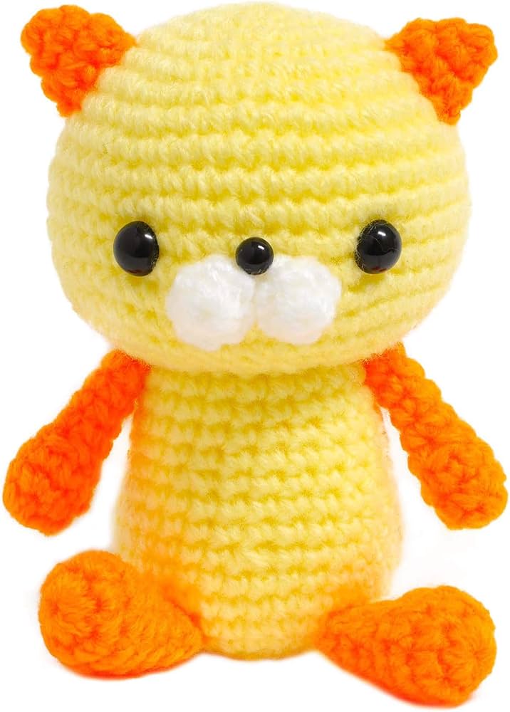 Amazon | NASKA 編み物キット あみぐるみ オレンジ色のねこ Designed