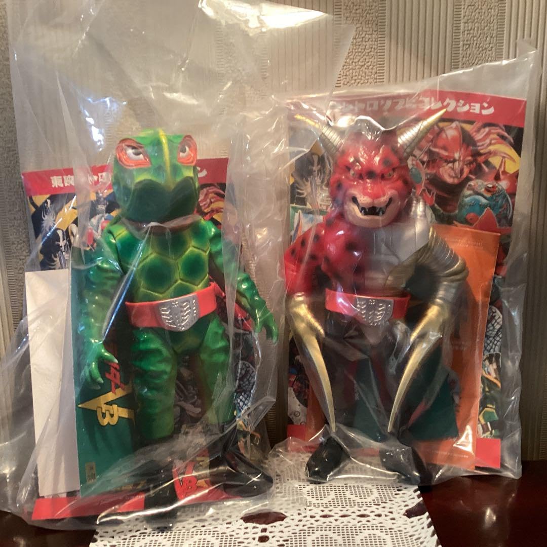 Amazon.co.jp: 東映レトロソフビ ハサミジャガー＆カメバズーカ バラ