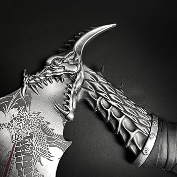 Amazon | 14.5インチ ファンタジードラゴン斧 木製スタンド クリスマス