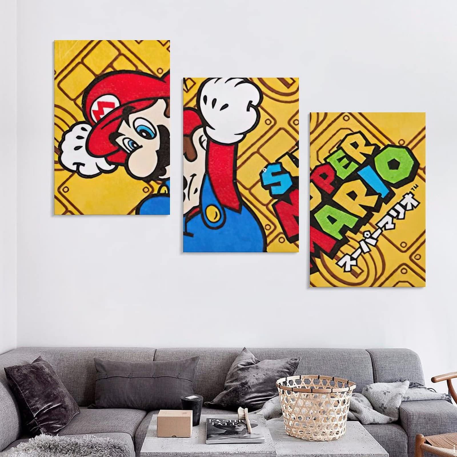 Amazon.co.jp: 任天堂 マリオ アートパネル 湿気を防ぐ キャンバス