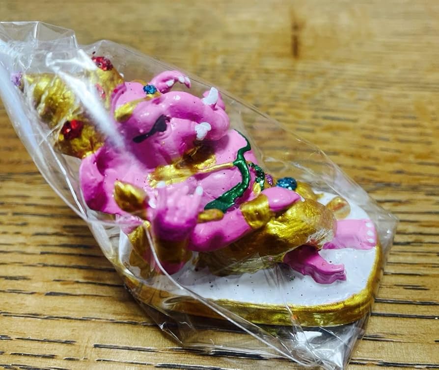 Amazon.co.jp: ピンクのガネーシャ 置物 ピンクガネーシャ 小 バンコク