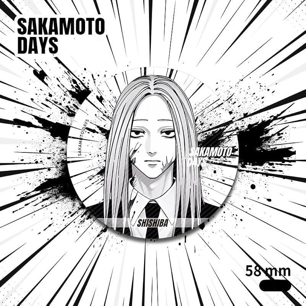 Amazon.co.jp: SAKAMOTO DAYS 缶バッジ ブローチ 58mm 坂本太郎 朝倉