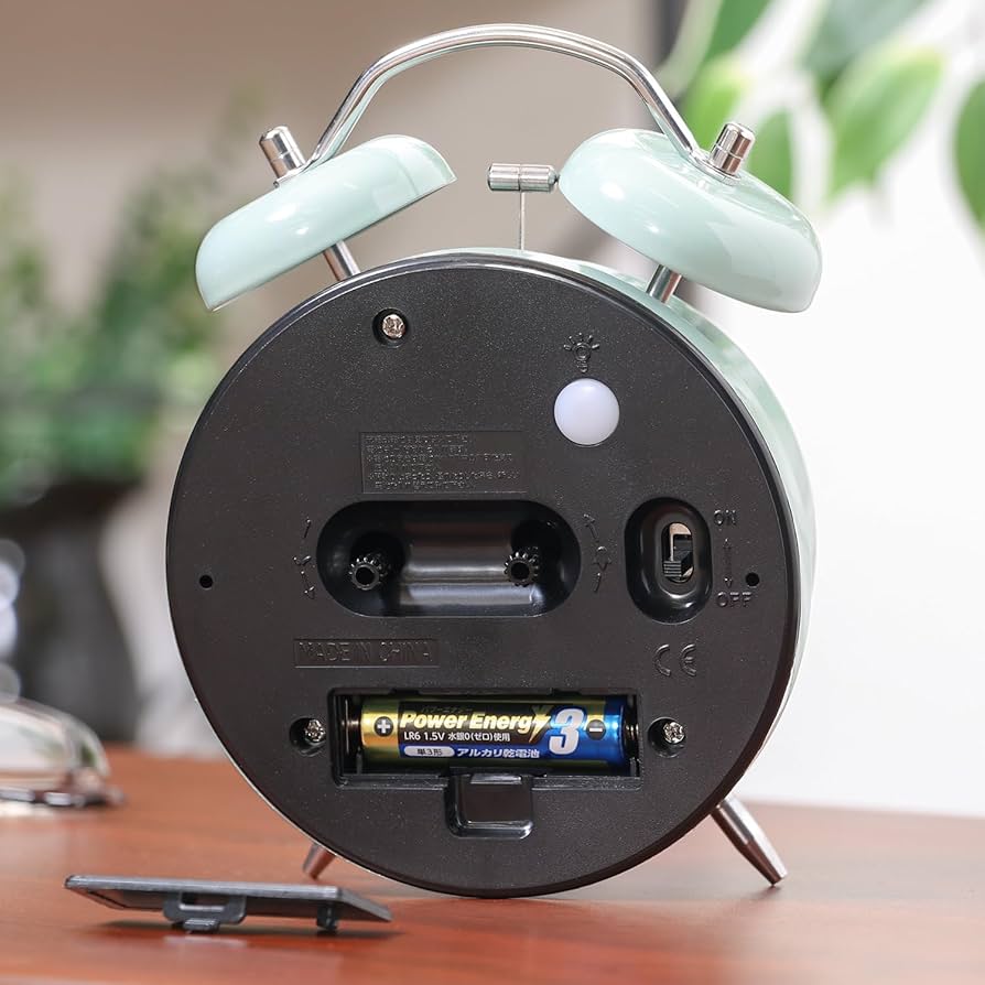 Amazon.co.jp: 不二貿易 置き時計 ペールブルー 幅11.7×奥行5.5×高さ