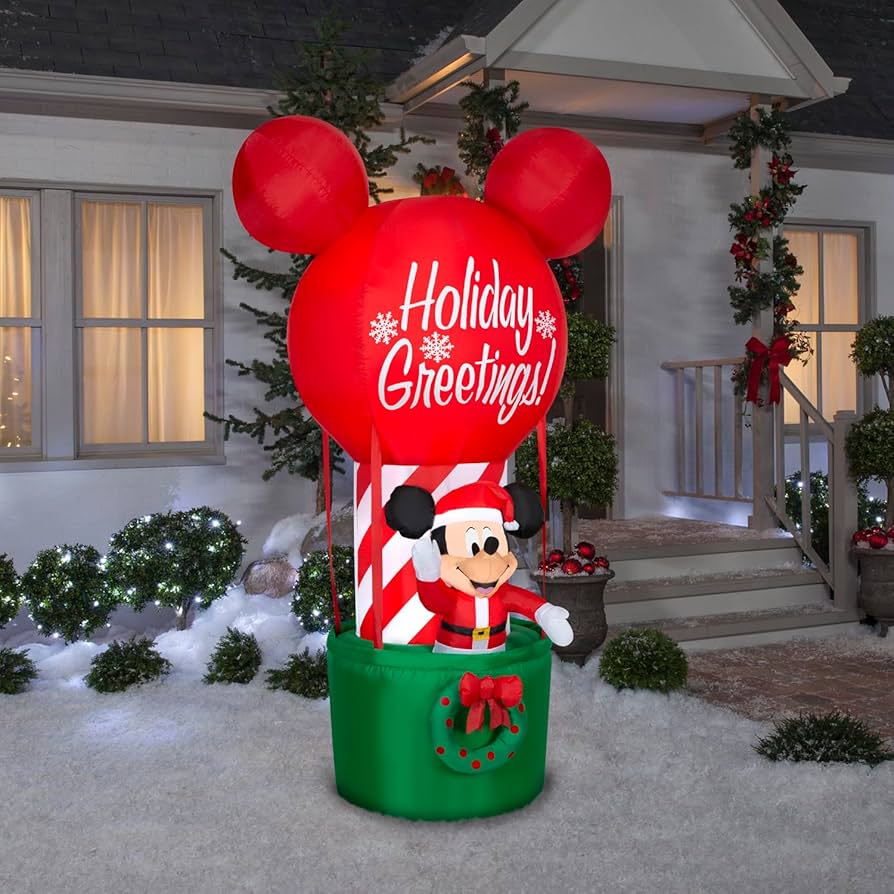 Amazon.com: Gemmy Christmas Inflatable Mickey Mouse in Hot Air