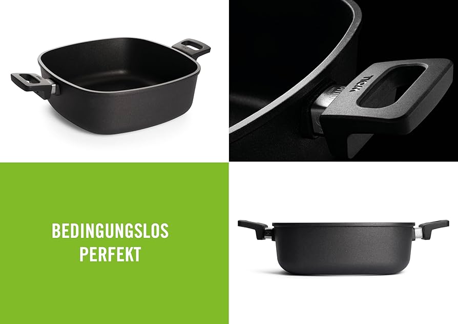 Amazon | 蓋付き正方形キャセロール28 x 28cm。 | Woll | 両手鍋 通販