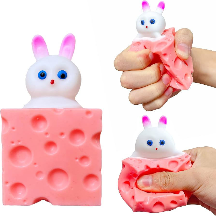 Amazon.co.jp: チーズバニー ストレスボール (1パック) スクイッシー