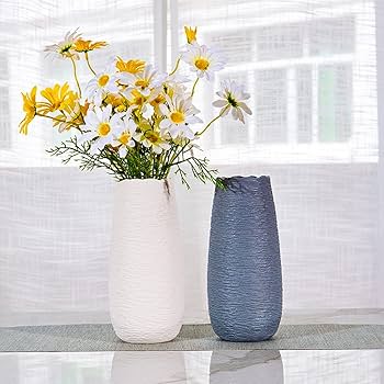 Amazon.co.jp: フラワーベース セラミック グレー 陶器 花瓶 北欧 日本