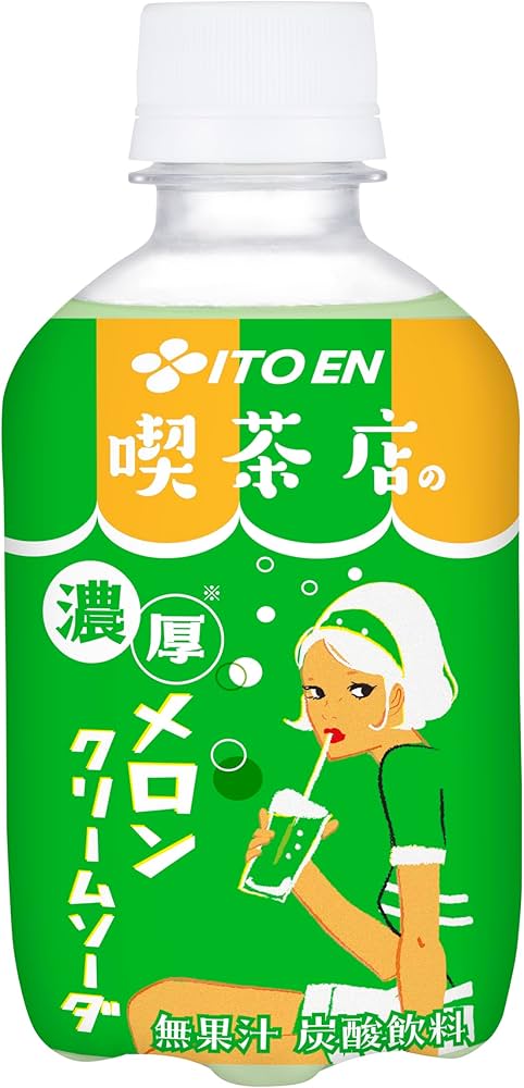 Amazon.co.jp: 伊藤園 喫茶店の濃厚メロンクリームソーダ 270ml×24本