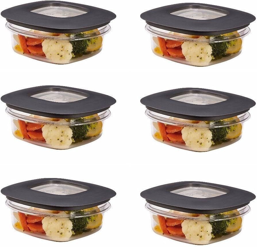 Amazon｜Rubbermaid Rubbermaidプレミア食品ストレージコンテナ 6 Pack