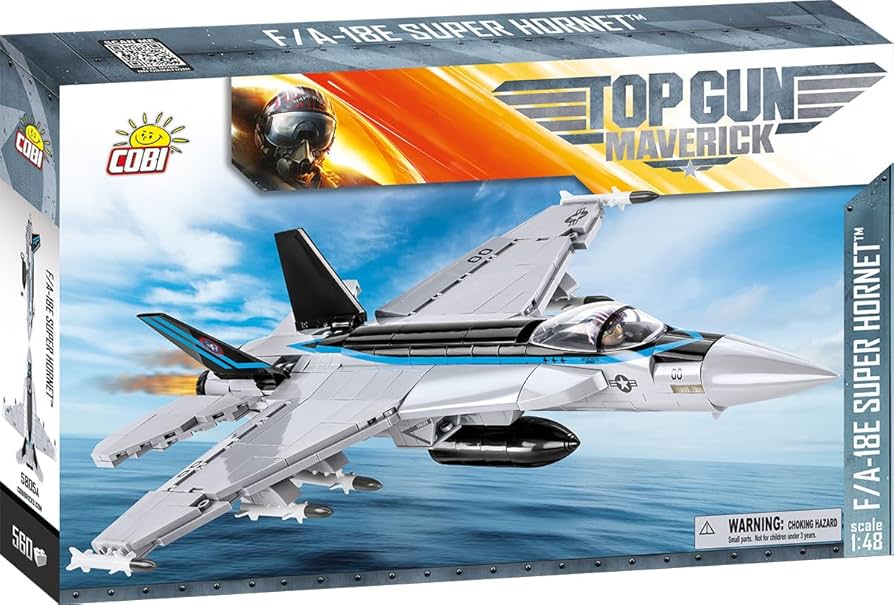 Amazon.com: COBI TOP Gun: Maverick F/A-18E Super Hornet, Silver