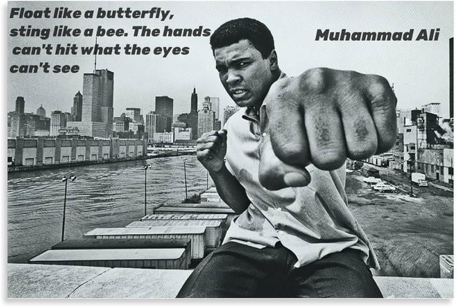 Amazon.co.jp: Muhammad Ali ポスター モハメド・アリ名言ボクシング王