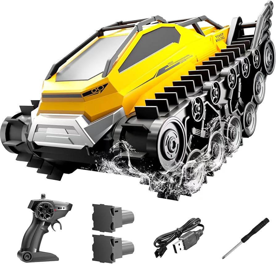 Amazon.co.jp: Ritaosan 水陸両用 ラジコンカー キャタピラー 戦車