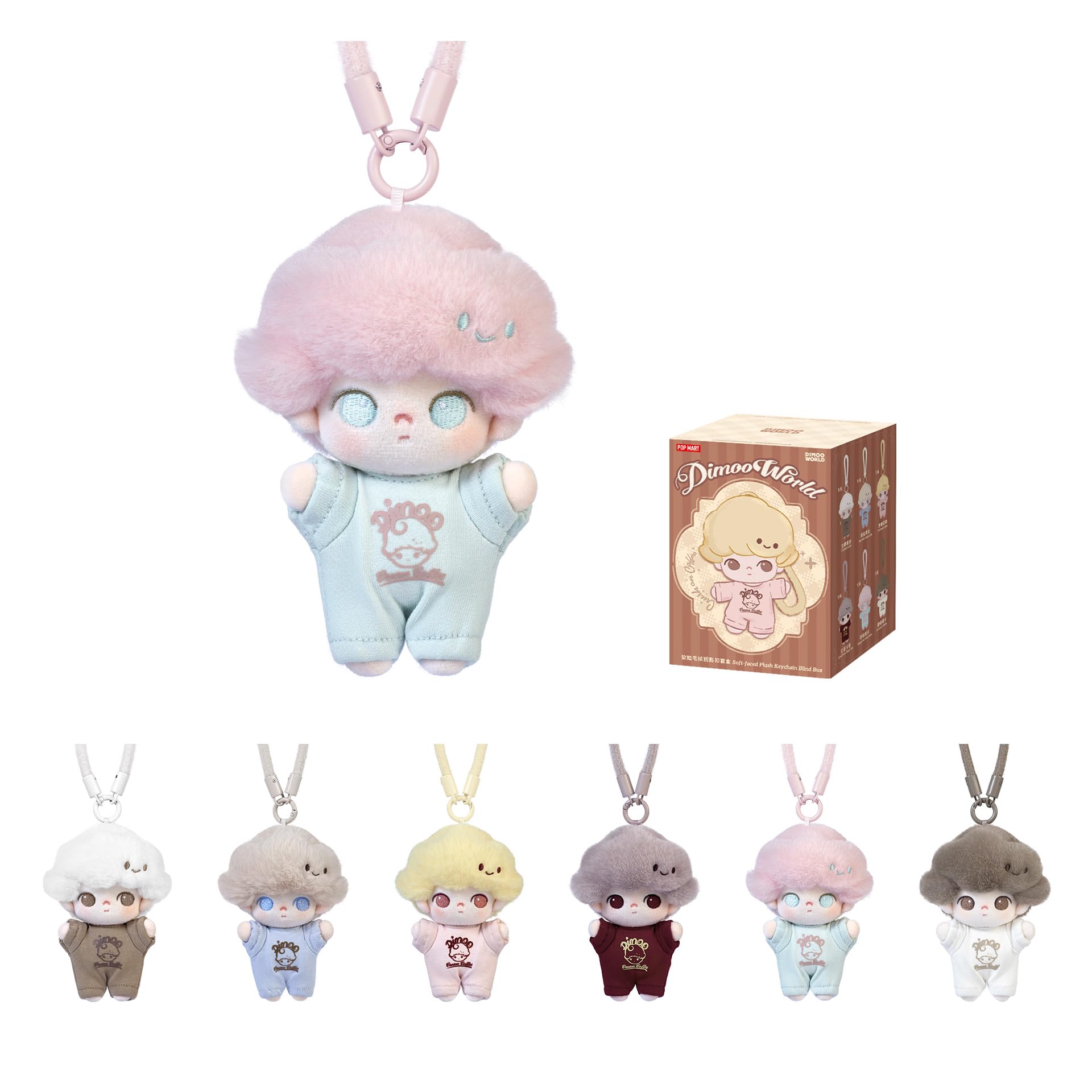 Amazon.com: POP MART DIMOO Crush on Coffee Series-Soft-faced Plush