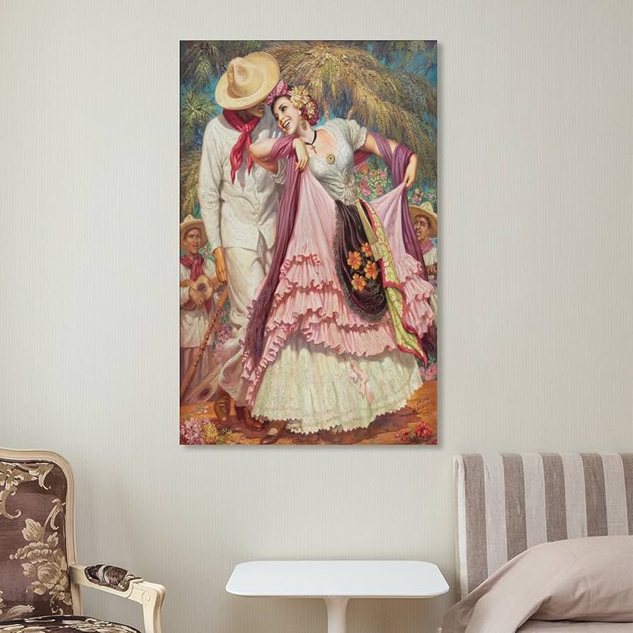 Amazon.com: Mexican Romantic Couple Dancing Canvas Art Prints