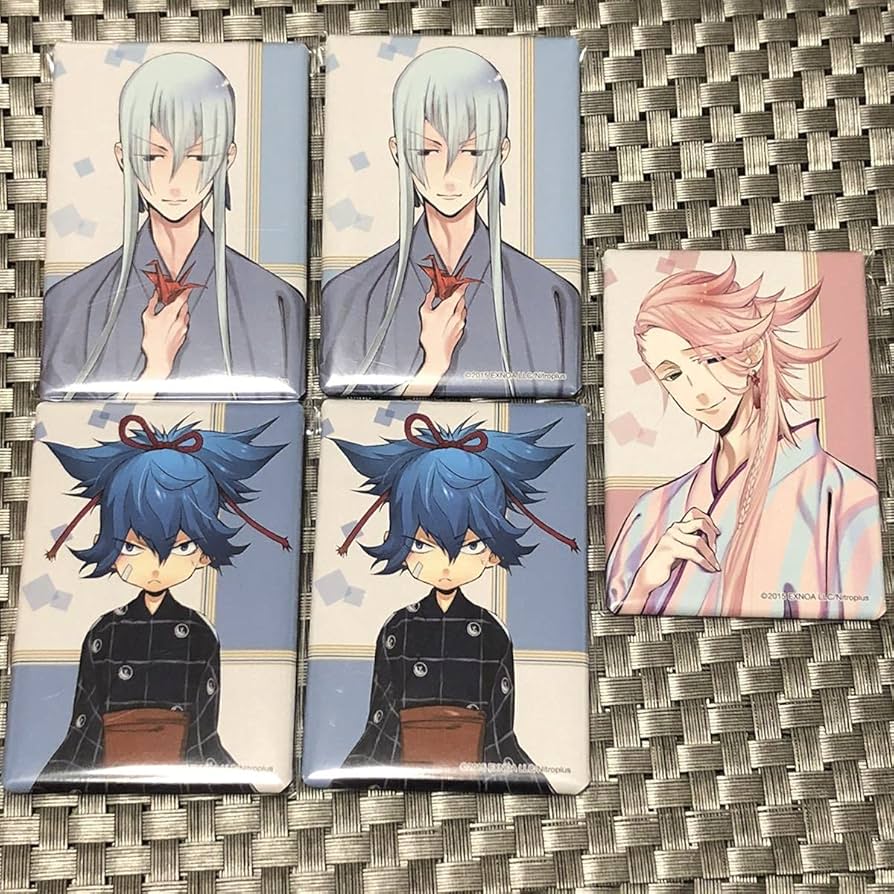 Amazon.co.jp: 刀剣乱舞 とうらぶ 軽装 スクエア缶バッジ 江雪左文字