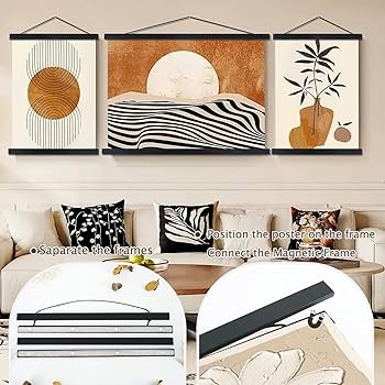 Amazon.com: Artmag Magnetic Poster Hanger Frame, 55x36 55x30 55x60