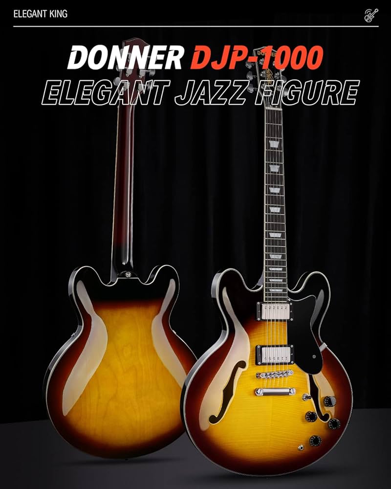 Amazon | Donner セミアコギター エレキギター セミアコースティック