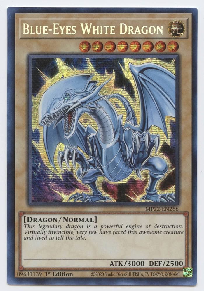 Amazon.com: Blue-Eyes White Dragon - MP22-EN266 - Prismatic Secret