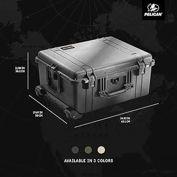 Amazon.com: Pelican 1610 Case With Foam (Black) : Sports & Outdoors