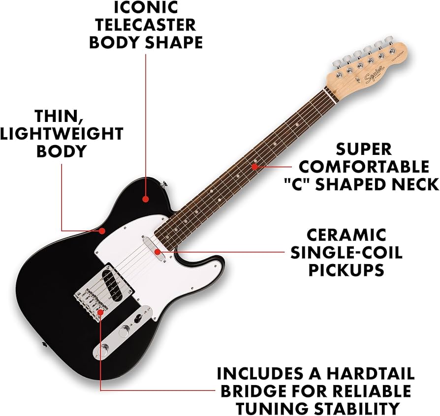 Amazon.com: Fender Squier Debut Series Telecaster Electric Guitar