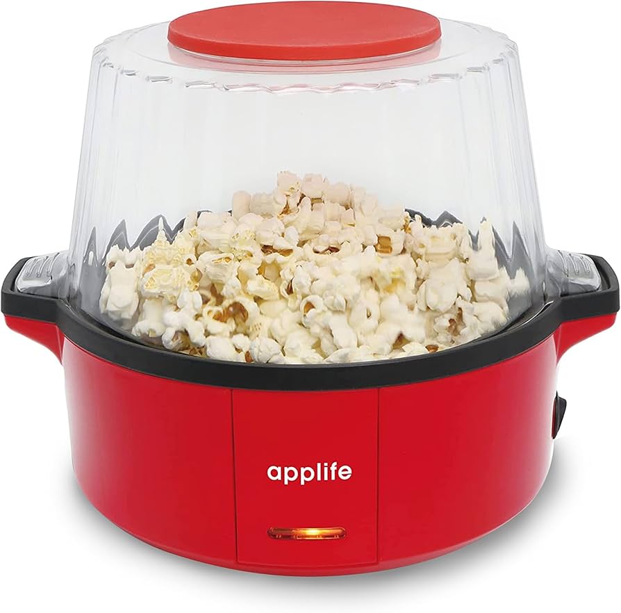 Amazon | applife PON!PON! ポップコーンメーカー レッド | 電動 簡単