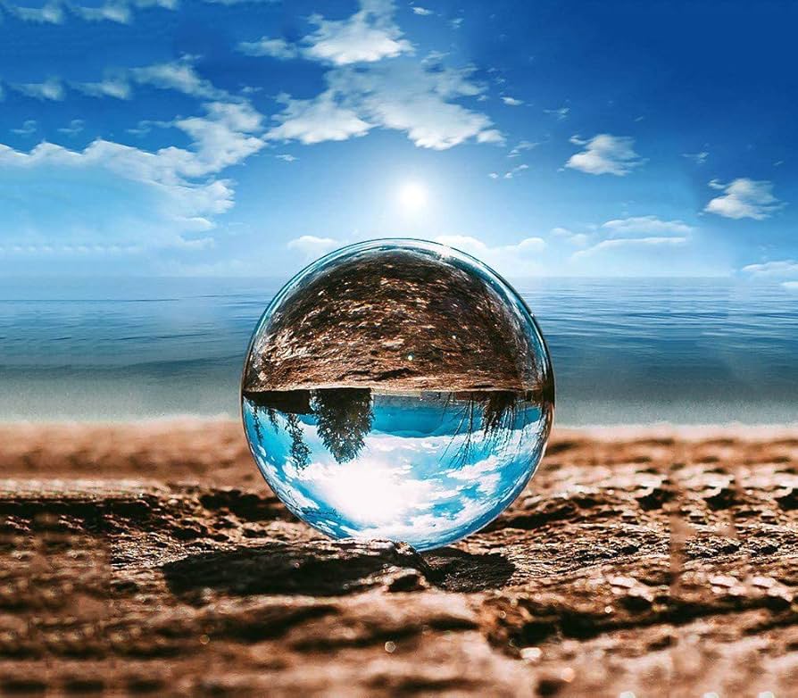 Amazon.co.jp: MerryNine クリスタルボール 80mm 無色透明 水晶玉