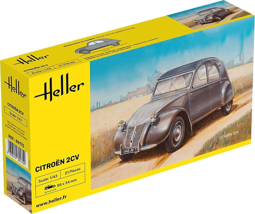 Amazon | プラッツ エレール 1/43 シトロエン 2CV プラモデル HE80175