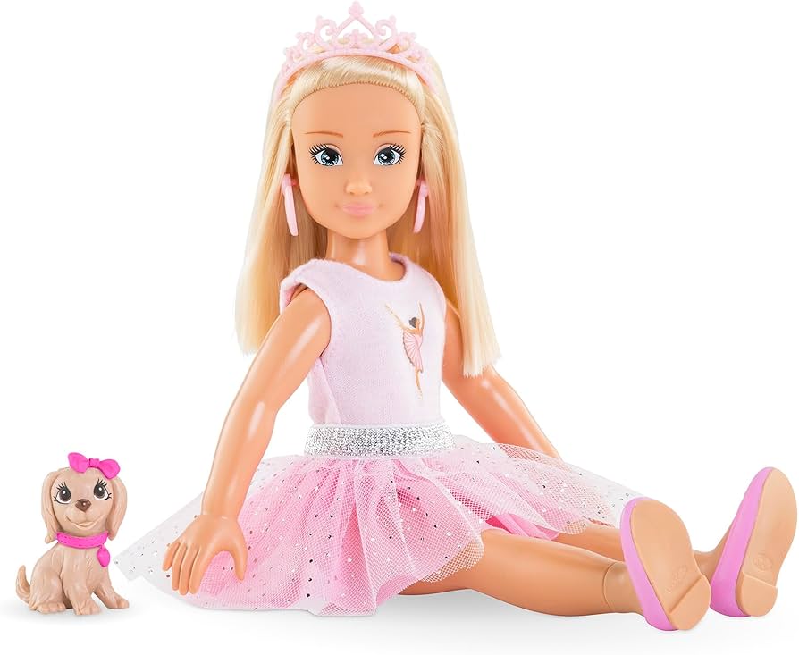 Amazon.com: Corolle Girls 9000600230 Valentine Ballerina Doll Set