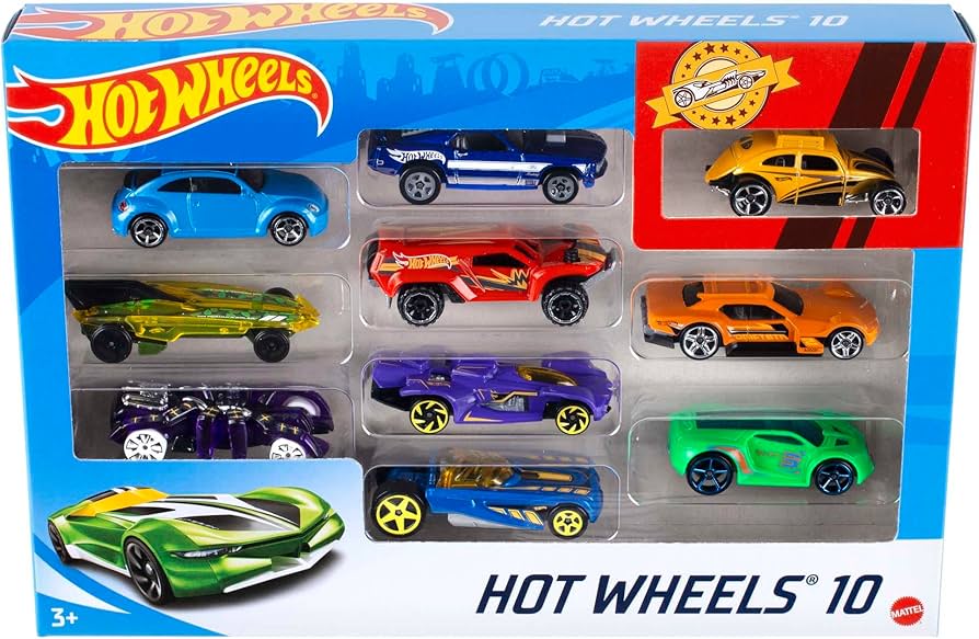 Amazon.com: Hot Wheels Set of 10 1:64 Scale Toy Trucks and Cars