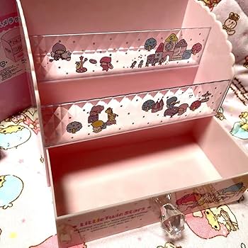 Amazon.co.jp: リトルツインスターズ キキララ コスメラック 収納棚