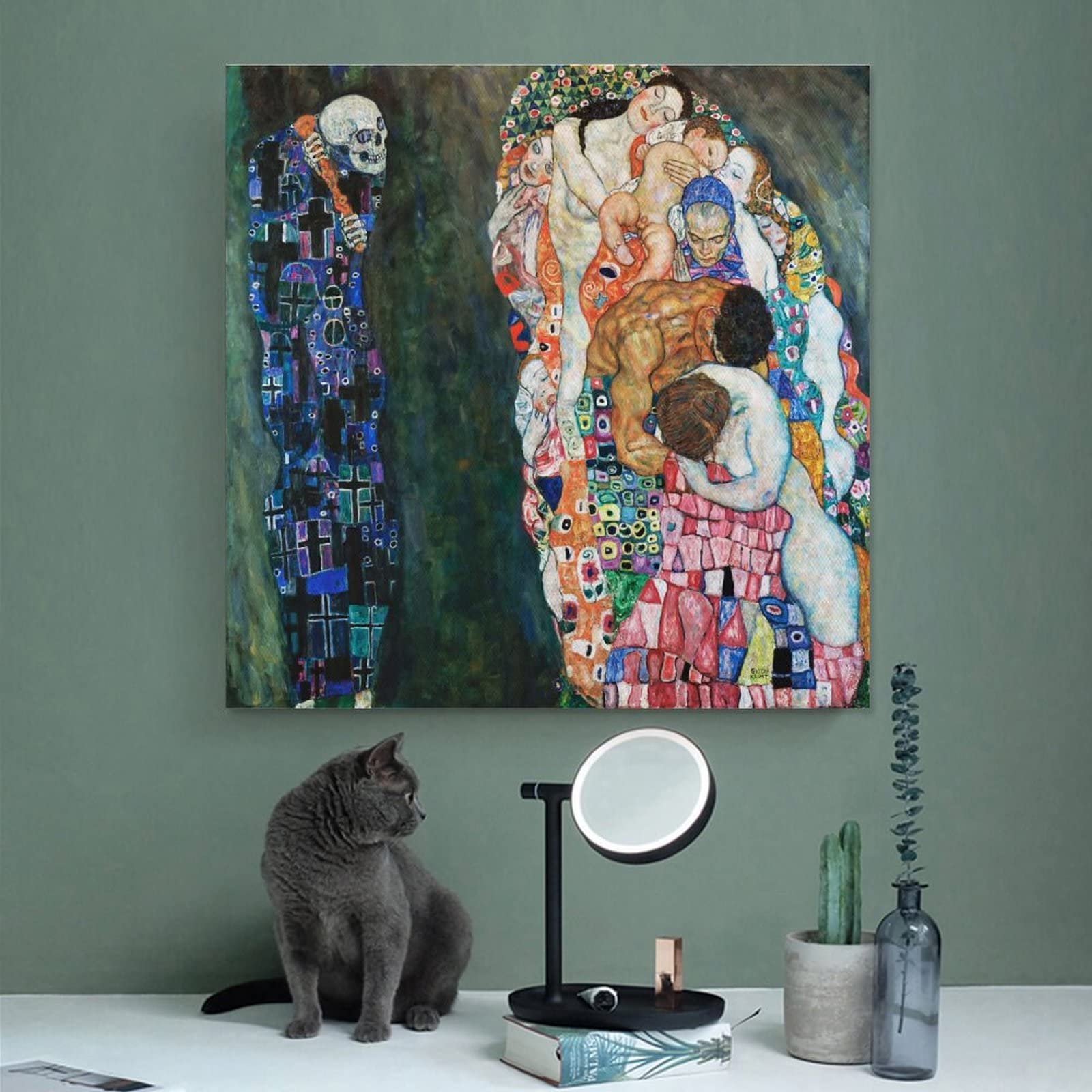 Amazon.co.jp: Gustav Klimtグスタフ・クリムト名画の数々ポスター『死